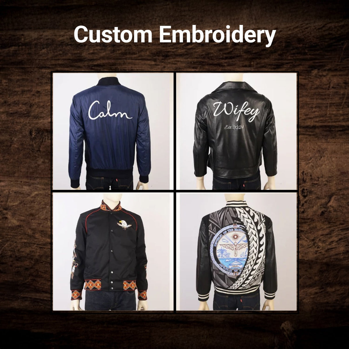 Design Your Own جاكيت جلد نسائي – alternate product view 10