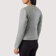 Elixir Collarless جاكيت جلد نسائي – alternate product view 3
