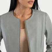 Elixir Collarless جاكيت جلد نسائي – alternate product view 5