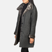 
Erica Shearling معطف جلد فاخر نسائي – alternate product view 2