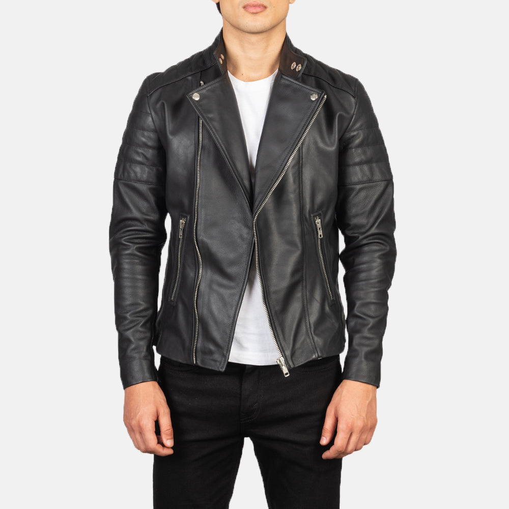 
Faisor Mocha Suede Biker Jacket in Mocha Brown Goatskin Suede - عرض أمامي وقَصّة مفصلة أنيقة | شراء أونلاين عبر المتجر الرسمي