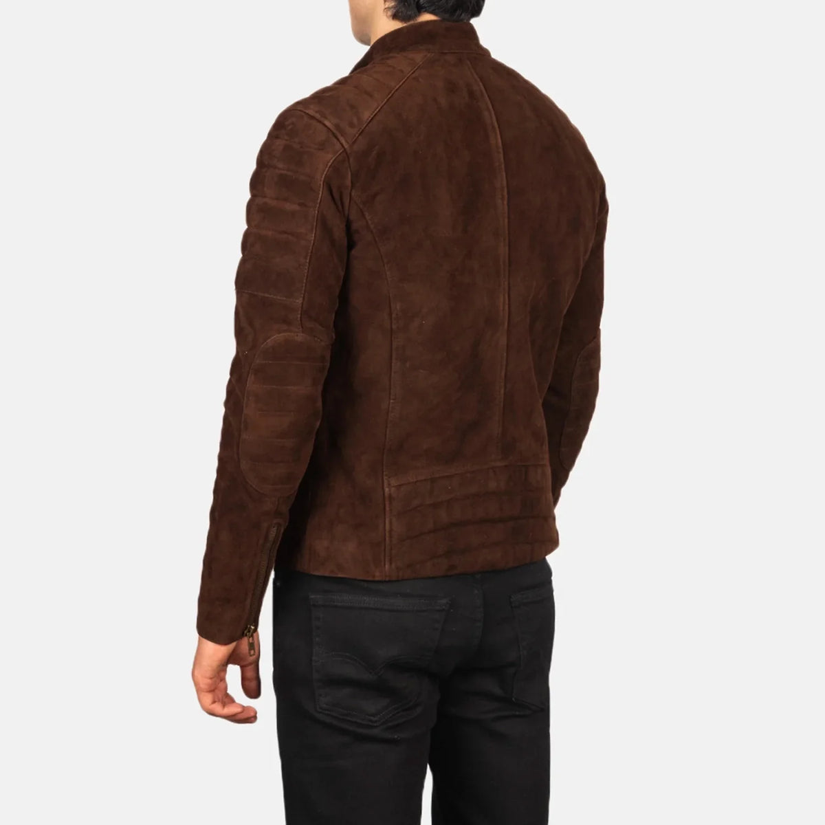 
Faisor Mocha جاكيت بايكر جلد طبيعي رجالي – alternate product view 5