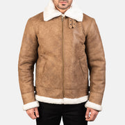 Francis B-3 أسود جاكيت بومبر جلد رجالي – alternate product view 4