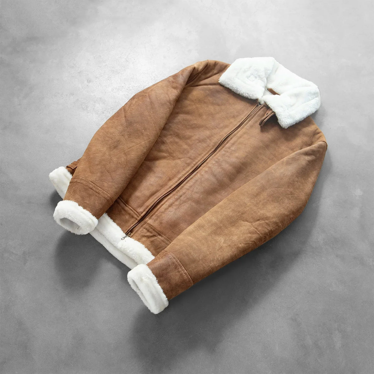 Francis B-3 أسود جاكيت بومبر جلد رجالي – alternate product view 7