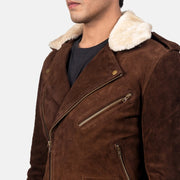 Furton جاكيت بايكر جلد رجالي – alternate product view 6