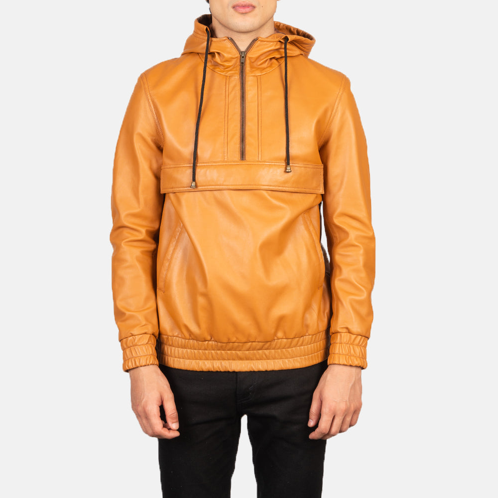 Kenton Hooded جاكيت جلد رجالي – alternate product view 1