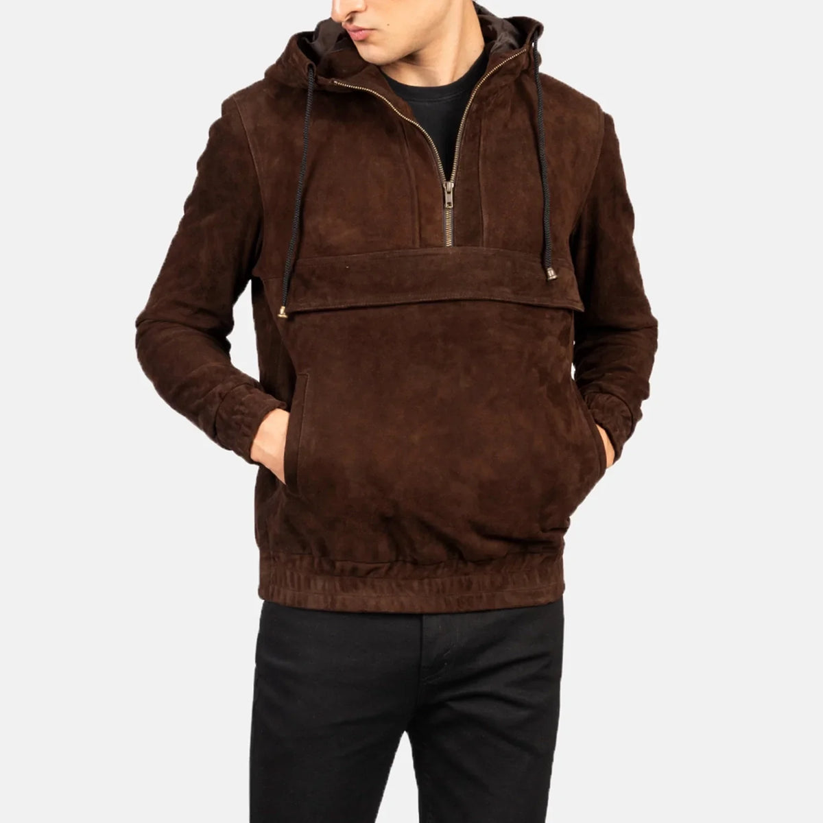 Kenton Hooded جاكيت جلد رجالي – alternate product view 1