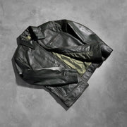 Lavendard جاكيت بايكر جلد رجالي – alternate product view 8
