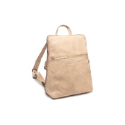 Bern Full-Grain Leather Backpack نسائي in Classic 100% Full-Grain Leather - Full Exterior Front Profile View | Buy Online