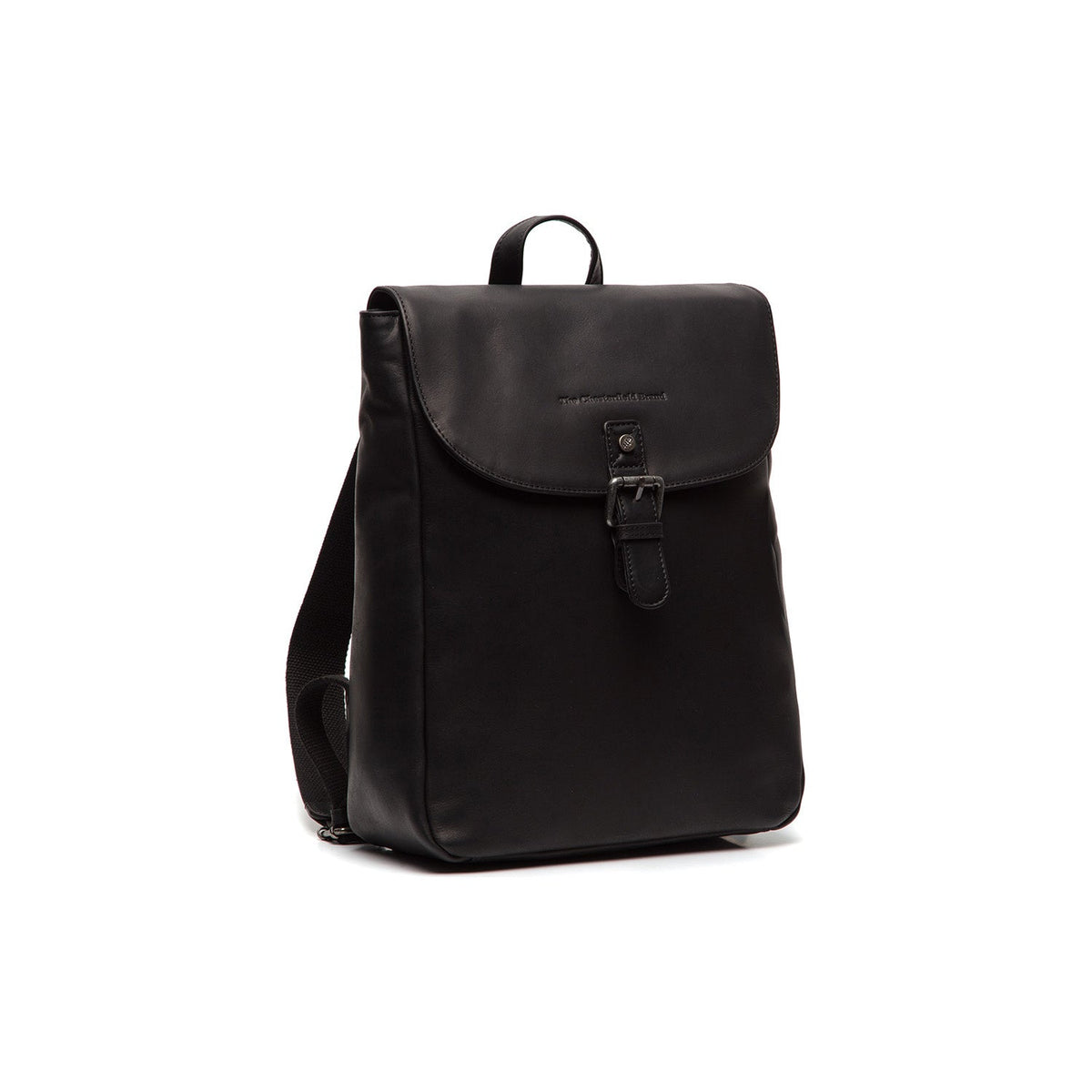 Vermont Full-Grain Leather Backpack نسائي in Classic 100% Full-Grain Leather - Full Exterior Front Profile View | Buy Online