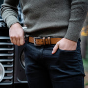 Aayden Full-Grain Leather Belt رجالي – alternate product view 3
