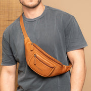 Vernio Full-Grain Leather Belt Bag نسائي – alternate product view 2