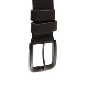 Copper Full-Grain Leather Belt رجالي - Structured Side Profile Showing Gusset Depth &amp; Expansion Capacity