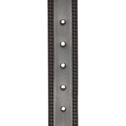 Solid Antique Brass Hardware &amp; Heavy-Duty Dual Zipper Detail on Manovo Full-Grain Leather Belt رجالي