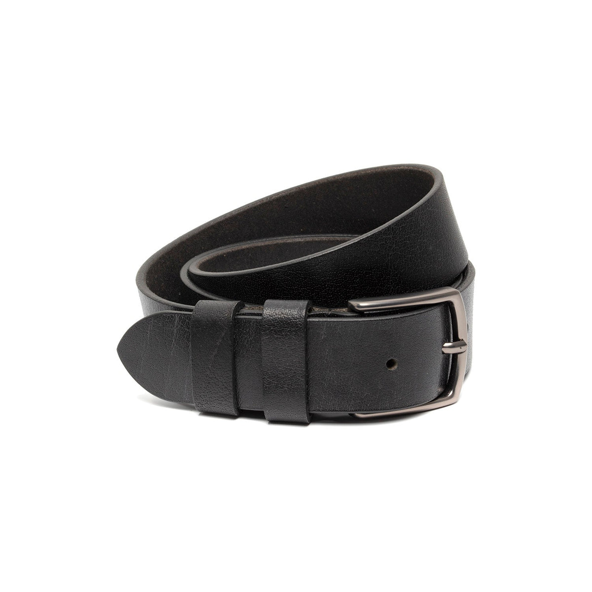 Morrison Full-Grain Leather Belt رجالي in Classic 100% Full-Grain Leather - Full Exterior Front Profile View | Buy Online
