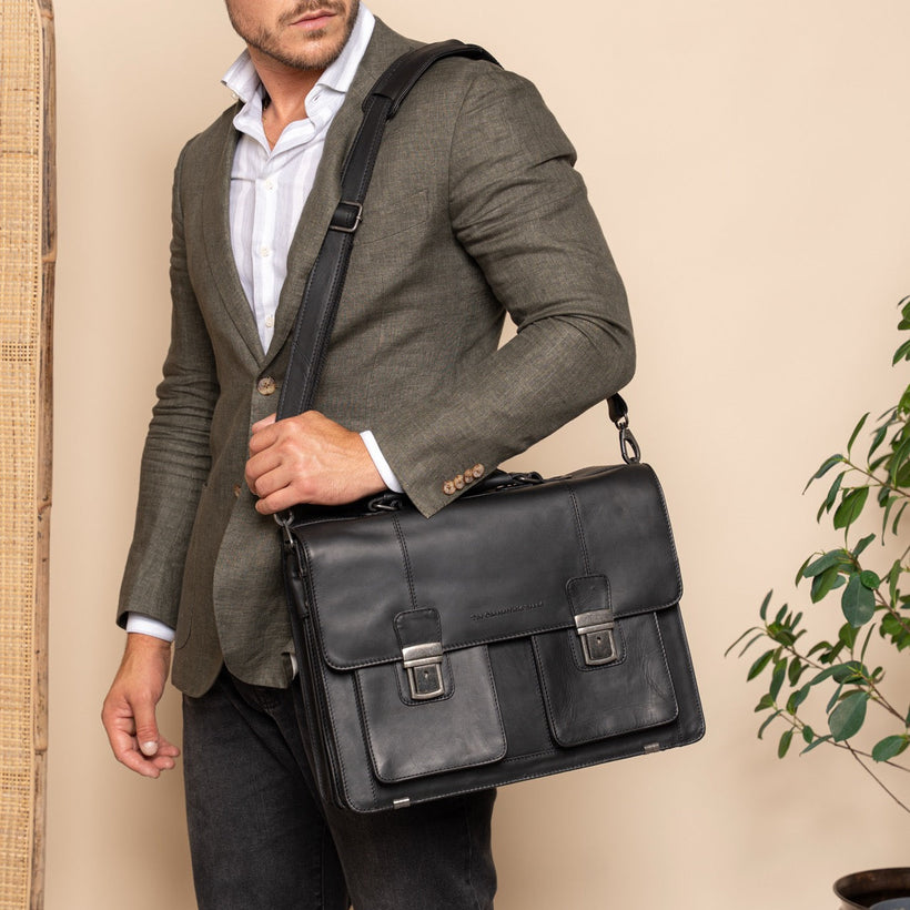 Springfield Full-Grain Leather Briefcase نسائي