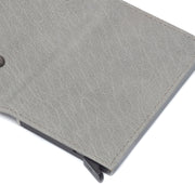 
Light Grey Leather Card Holder Mannheim, detail view 4