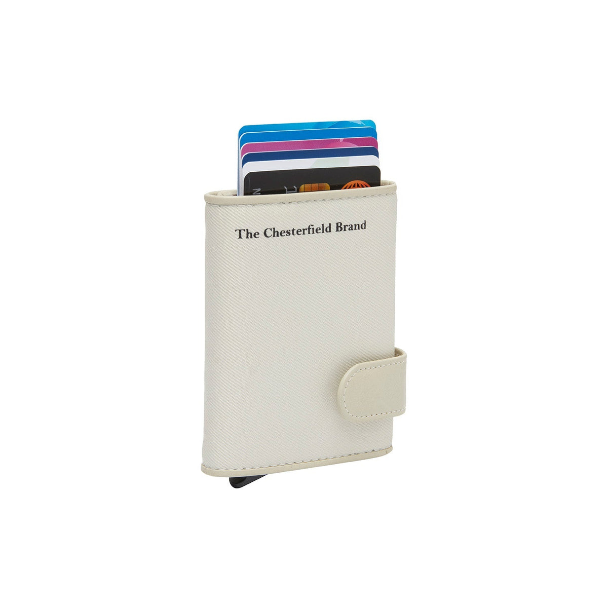 Sabana Full-Grain Leather Card Holder نسائي in Classic 100% Full-Grain Leather - Full Exterior Front Profile View | Buy Online