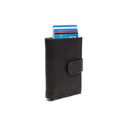 Torola Full-Grain Leather Card Holder نسائي in Classic 100% Full-Grain Leather - Full Exterior Front Profile View | Buy Online