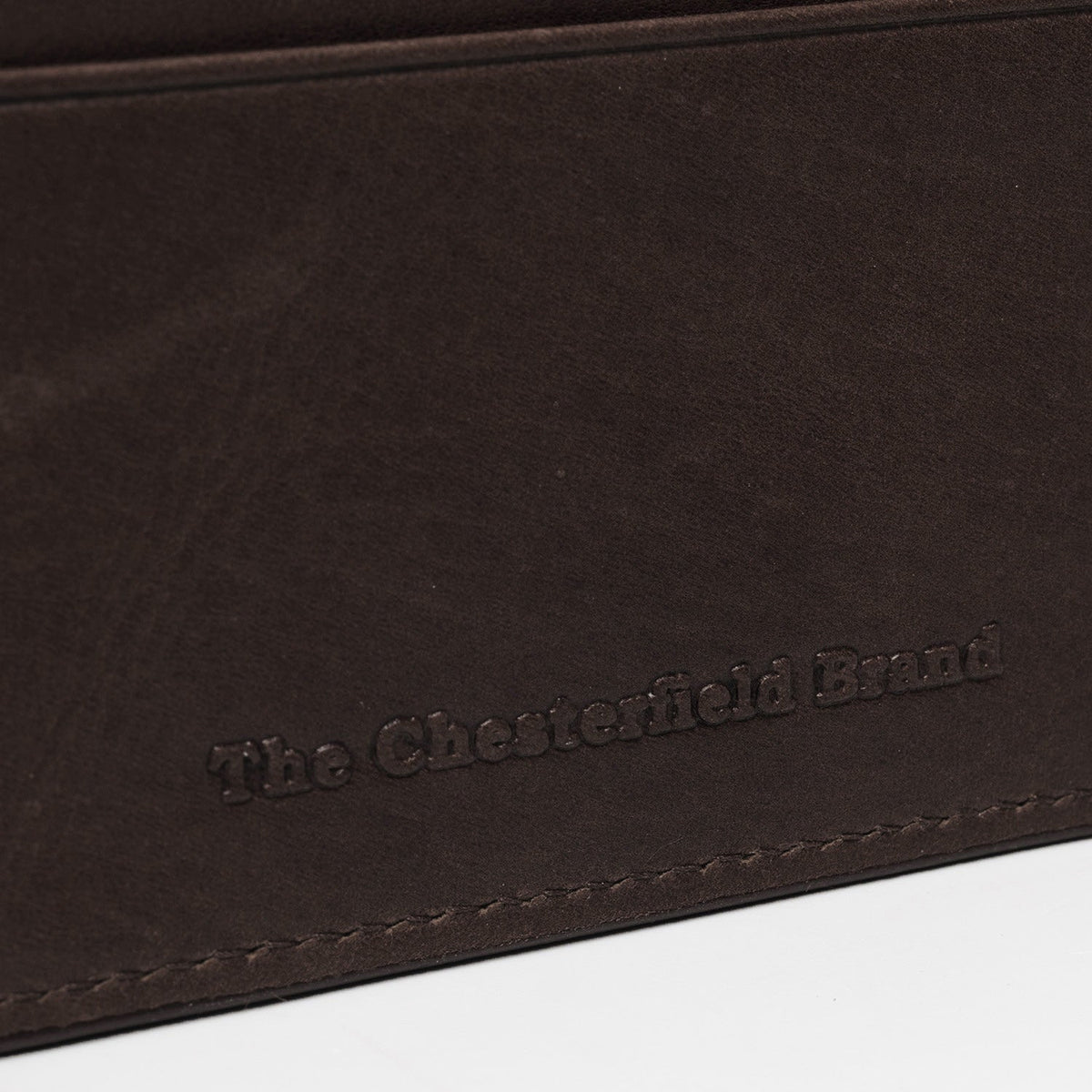 Brown Leather Card Wallet نسائي, detail view 1
