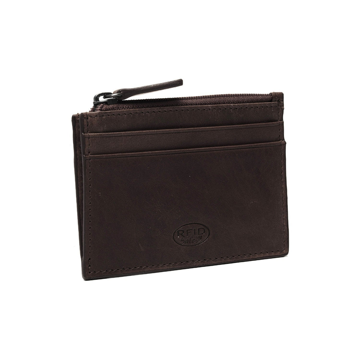 Brown Leather Card Wallet نسائي, detail view 4