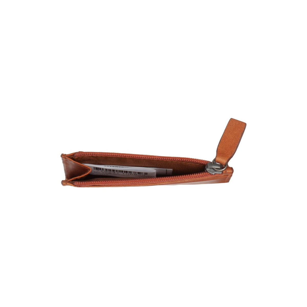 Cognac Leather Card Wallet نسائي, detail view 1