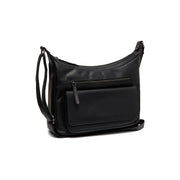 Bryson Full-Grain Leather Crossbody Bag نسائي in Classic 100% Full-Grain Leather - Full Exterior Front Profile View | Buy Online