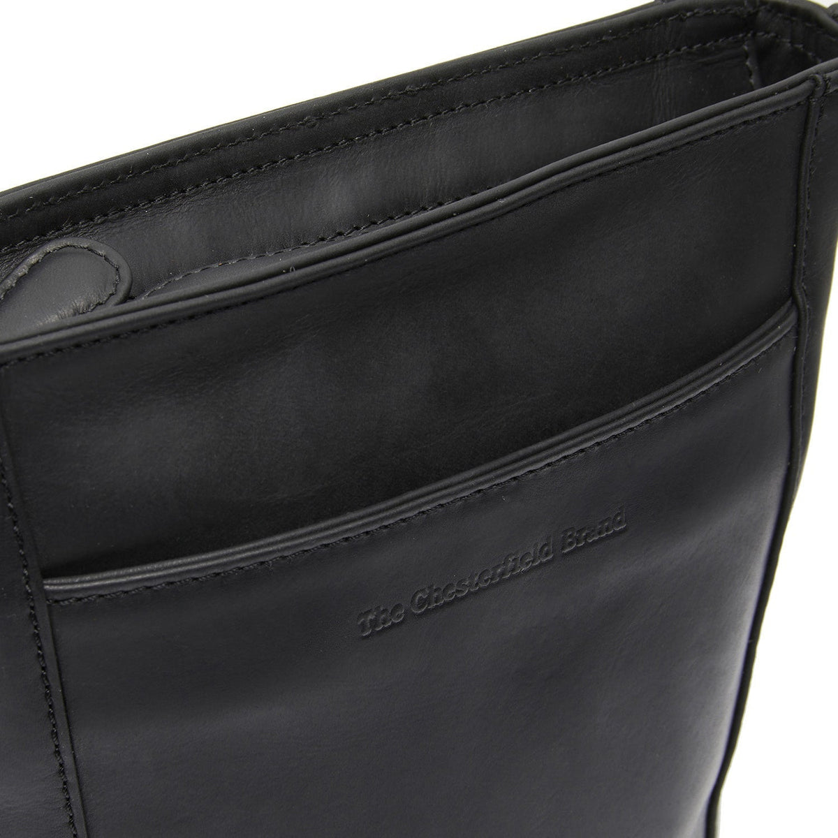 
Classic 100% Full-Grain leather Bag - عرض خلفي يوضح أحزمة الجلد المقواة والخياطة المتقنة
