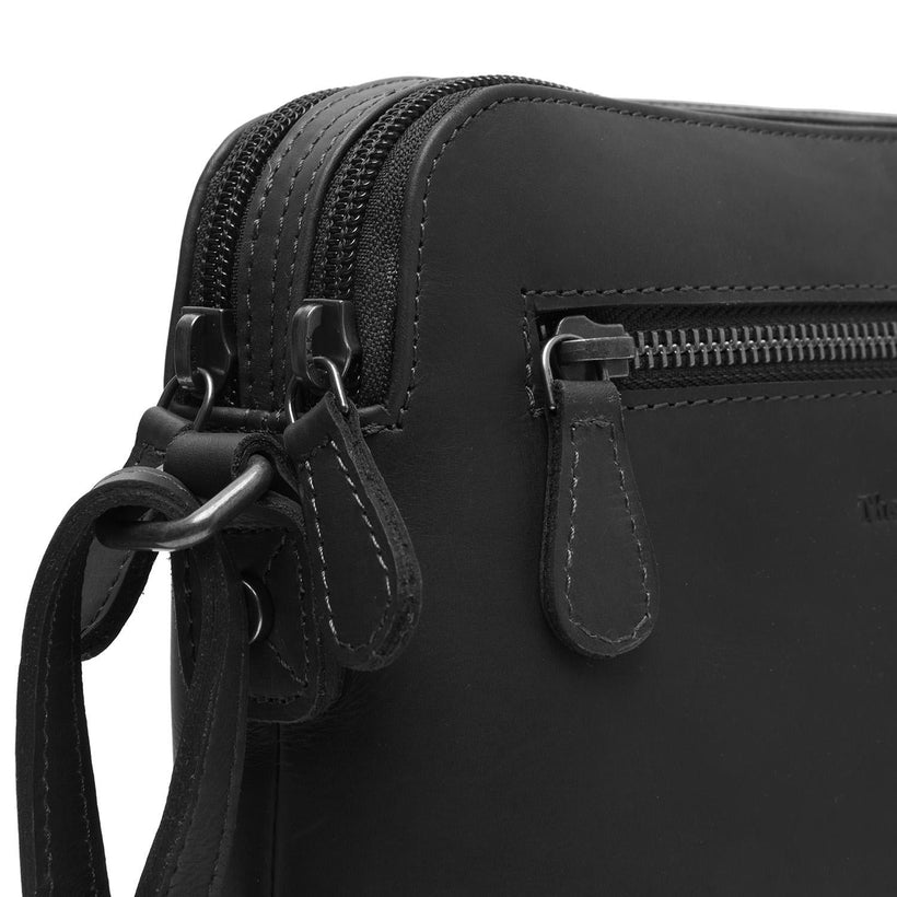 Nebraska Full-Grain Leather Crossbody Bag نسائي