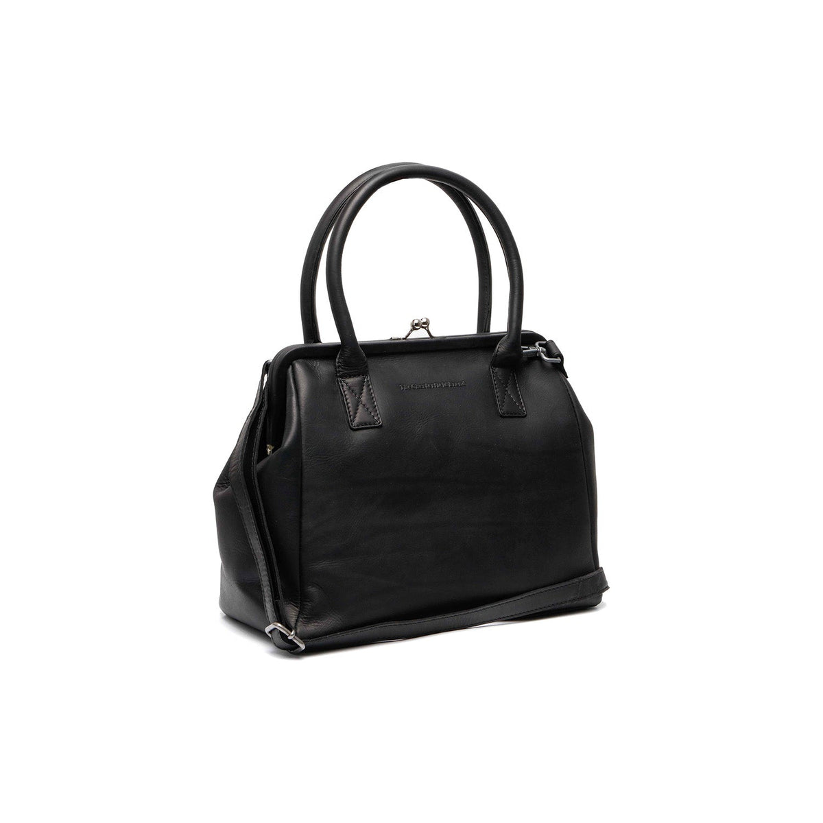 Dorin Full-Grain Leather Handbag نسائي in Classic 100% Full-Grain Leather - Front Profile View &amp; Tailored Silhouette | Buy Online