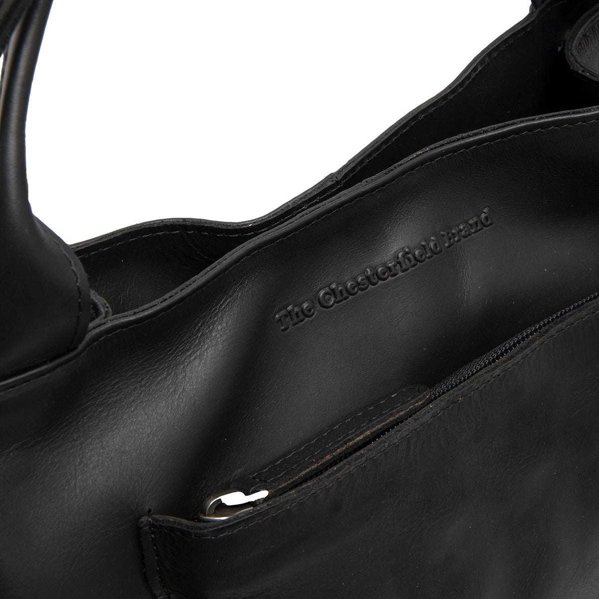 Tenara Full-Grain Leather Handbag نسائي - Lateral Side Profile View Showing Sleeve Cut &amp; Athletic Taper Fit