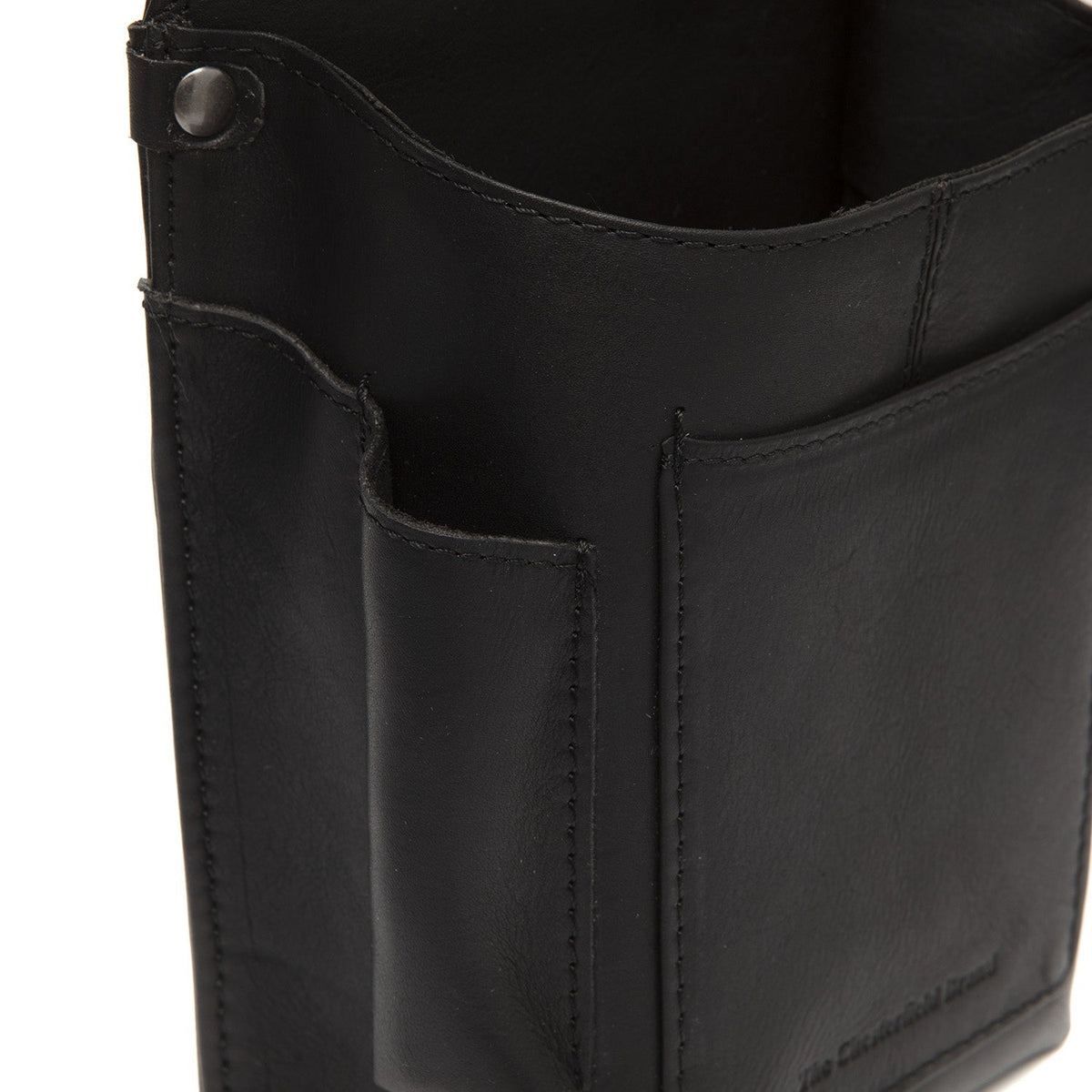 
Solid Antique Brass Hardware & Heavy-Duty Dual Zipper Detail on Taiwan جلد طبيعي فل جرين Waiter محفظة جلدية فاخرة Holster