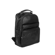 Austin Full-Grain Leather Laptop Backpack نسائي in Classic 100% Full-Grain Leather - Full Exterior Front Profile View | Buy Online