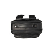 Solid Antique Brass Hardware &amp; Heavy-Duty Dual Zipper Detail on Lennox Full-Grain Leather Laptop Backpack نسائي