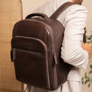 Maggiore Full-Grain Leather Laptop Backpack رجالي – alternate product view 2