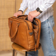 Boston Full-Grain Leather Laptop Bag رجالي – alternate product view 3