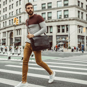 Richard Full-Grain Leather Laptop Bag رجالي – alternate product view 2
