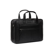 Bryan Black Puffer Vest For Men in Black 100% Full-Grain Leather - Front Profile View &amp; Tailored Silhouette | Buy Online