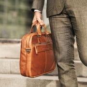Seth Full-Grain Leather Laptop Bag رجالي – alternate product view 3