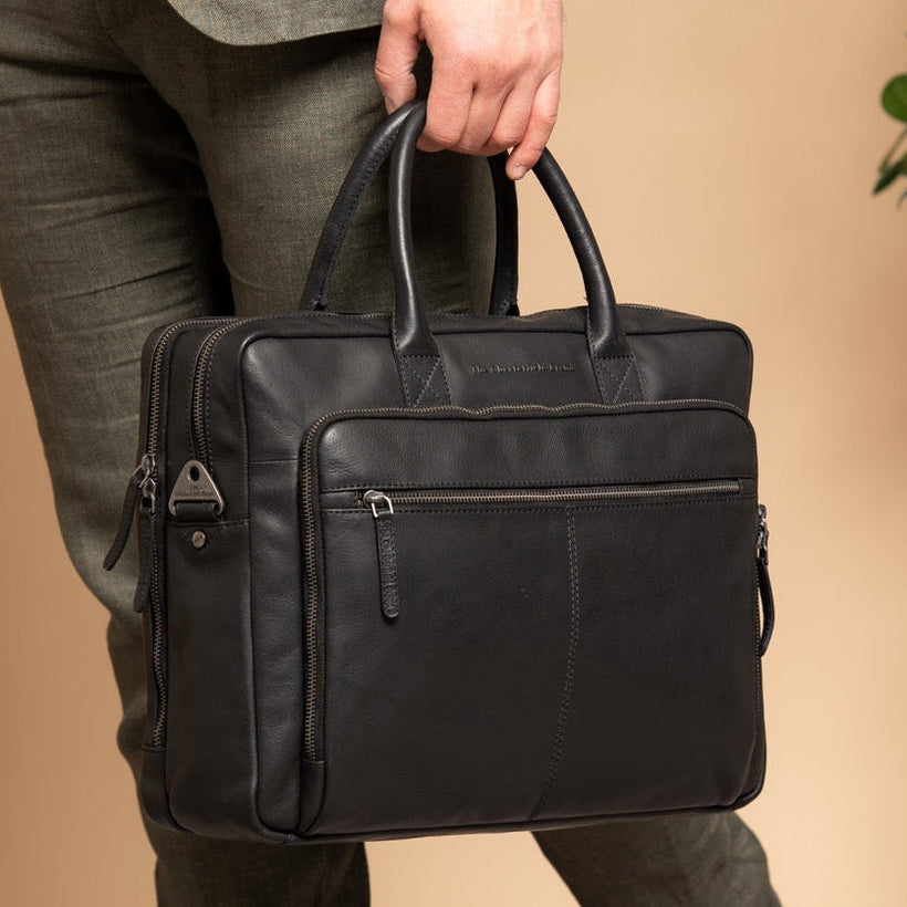 Tacama Full-Grain Leather Laptop Bag نسائي