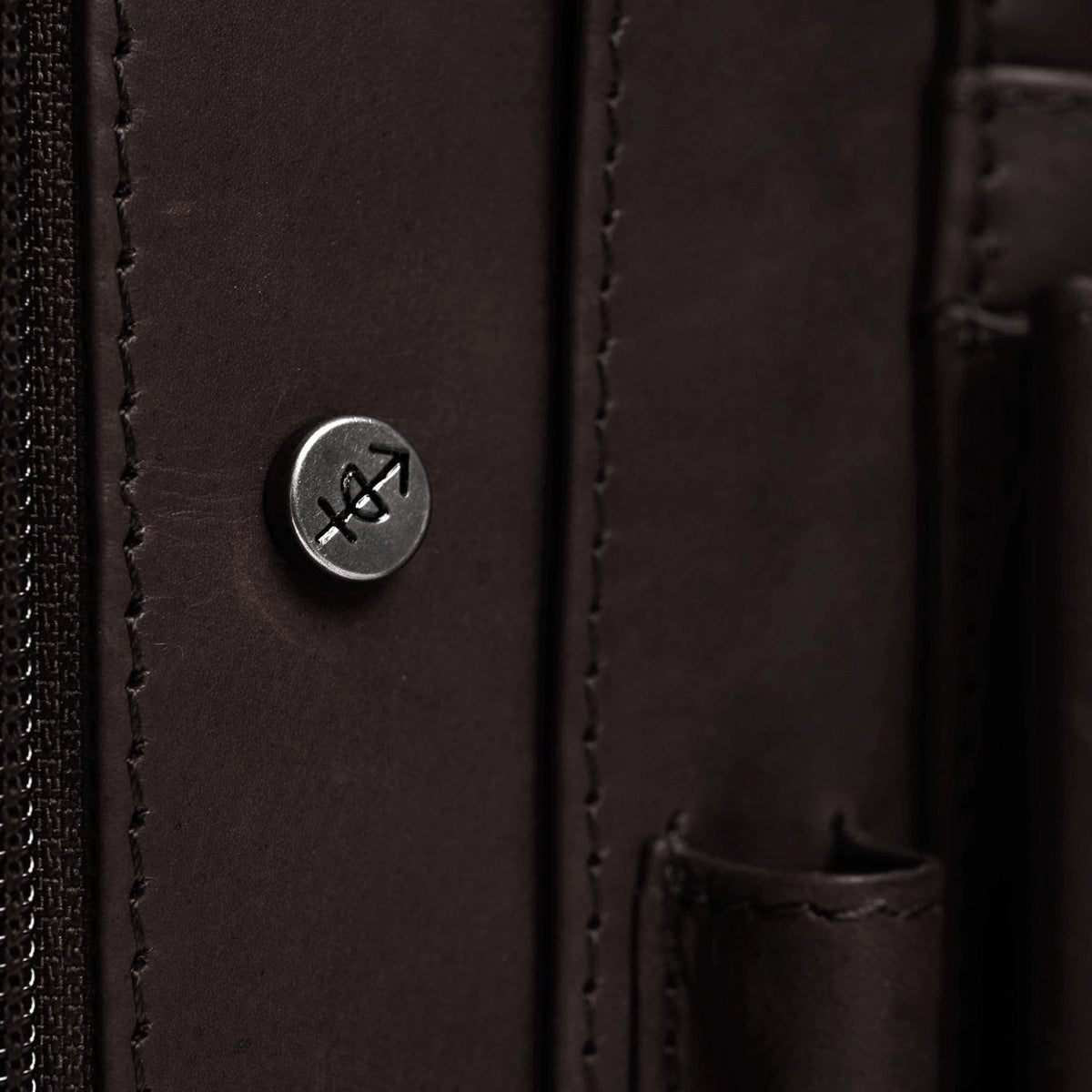 Brown Leather Portfolio Barnet نسائي, detail view 1