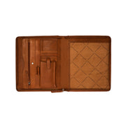 Cognac Leather Portfolio Barnet نسائي, detail view 1