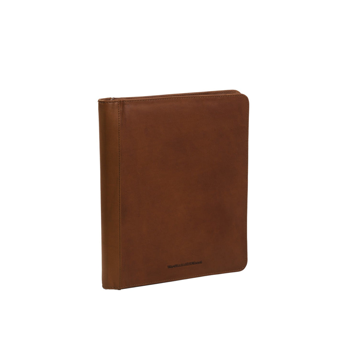 Cognac Leather Portfolio Barnet نسائي, front view