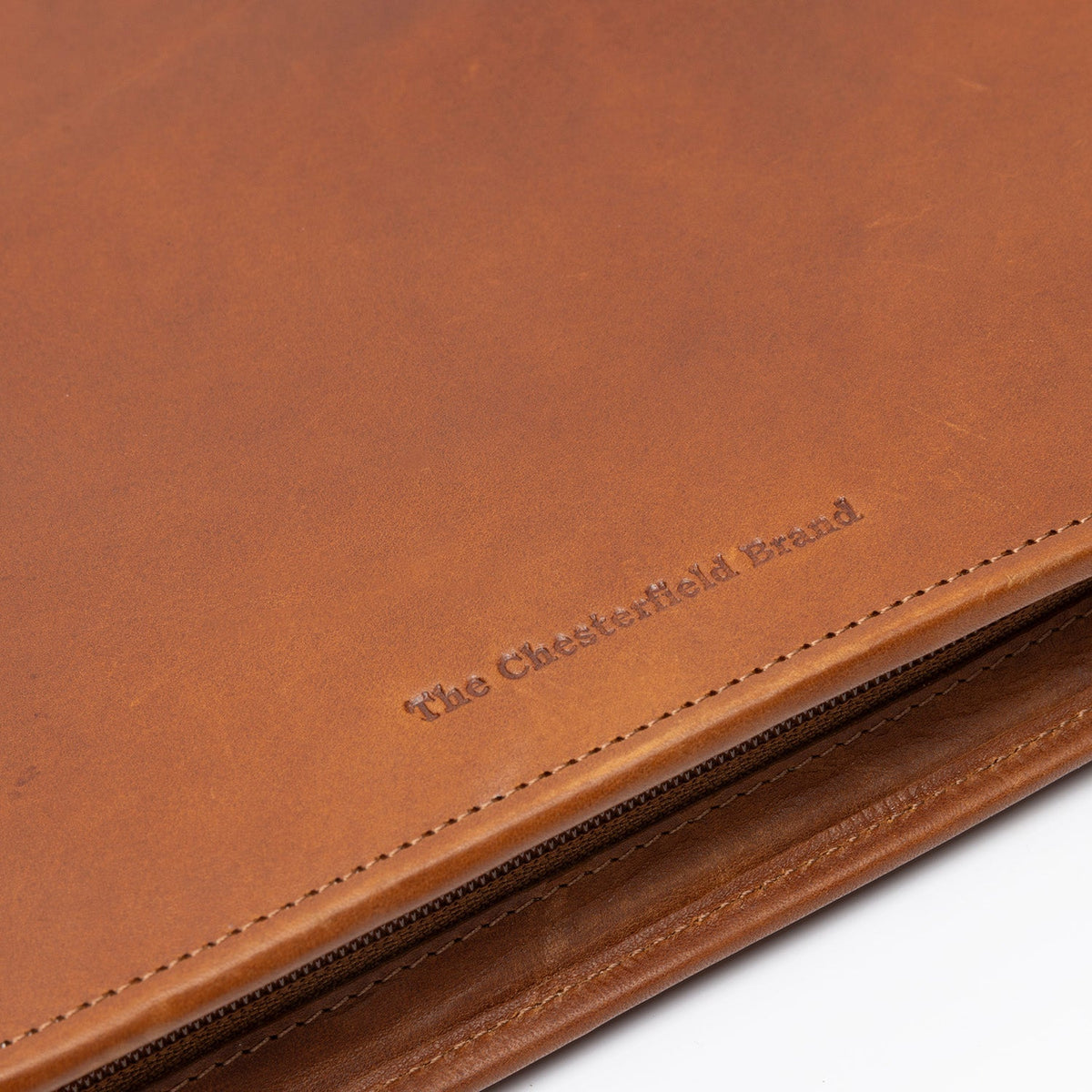 Cognac Leather Portfolio Moreton نسائي, detail view 3