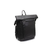 Remo Full-Grain Leather Roll-top Backpack نسائي in Classic 100% Full-Grain Leather - Full Exterior Front Profile View | Buy Online