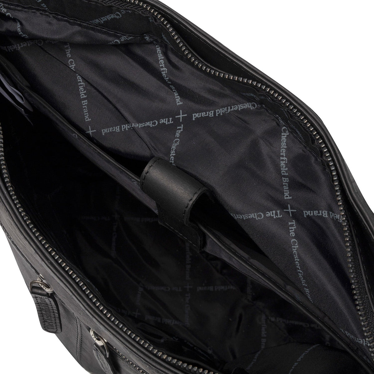 Rome Full-Grain Leather Shopper نسائي - Structured Side Profile Showing Gusset Depth &amp; Expansion Capacity