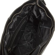 
Solid Antique Brass Hardware & Heavy-Duty Dual Zipper Detail on Amelia حقيبة كتف جلدية