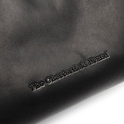 Christie Full-Grain Leather Shoulder Bag نسائي - Structured Side Profile Showing Gusset Depth &amp; Expansion Capacity