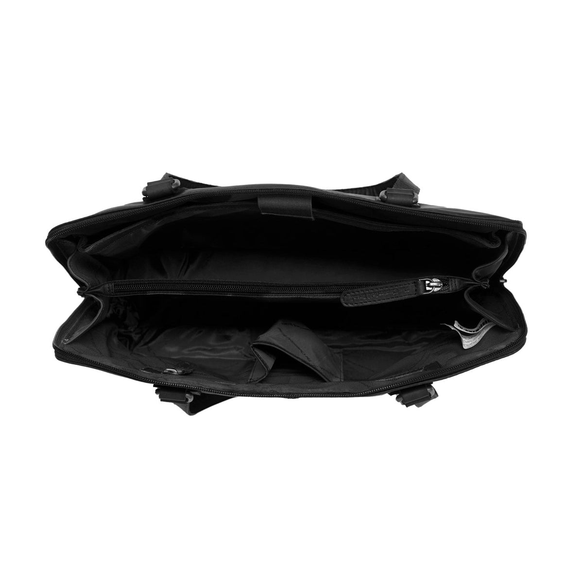 
Classic 100% Full-Grain leather Bag - عرض خلفي يوضح أحزمة الجلد المقواة والخياطة المتقنة