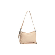 Irving Full-Grain Leather Shoulder Bag نسائي in Classic 100% Full-Grain Leather - Full Exterior Front Profile View | Buy Online